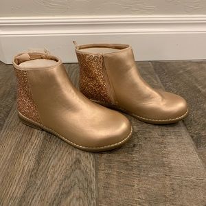 Girls Gap pink glitter booties - size 4